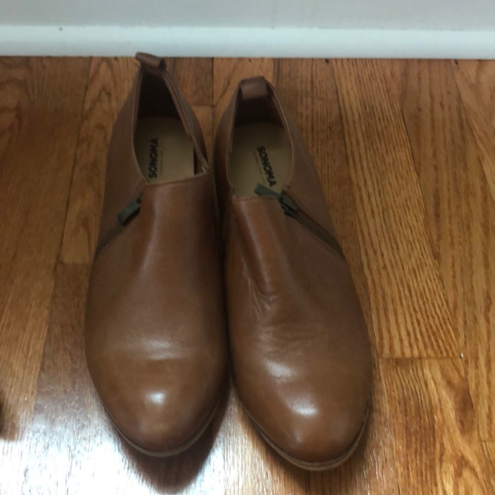 Sonoma Ankle Booties in Cognac Size 10